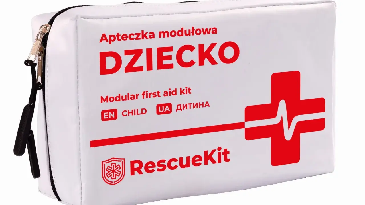 Apteczka modułowa "DZIECKO" - idealna do podróży, zawiera wszystko, co powinno być w apteczce dla najmłodszych.