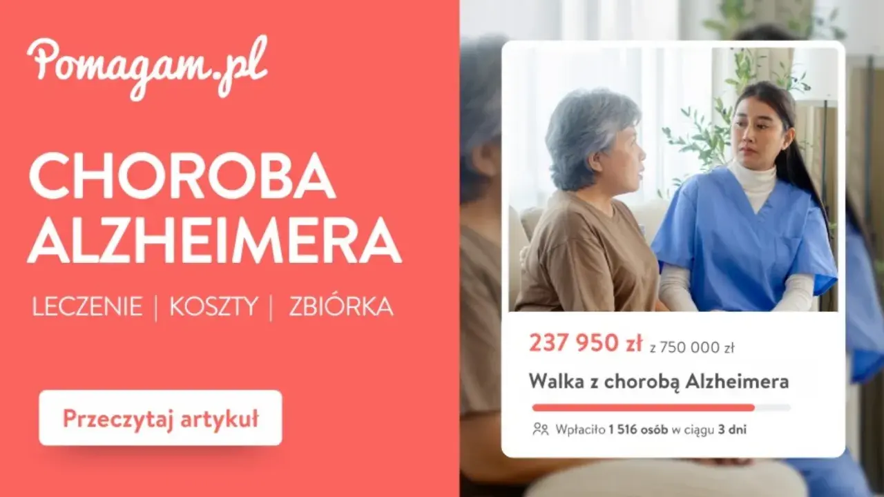 Choroba Alzheimera to demencja, która dotyka wielu osób. Na Pomagam.pl trwa zbiórka na walkę z nią.