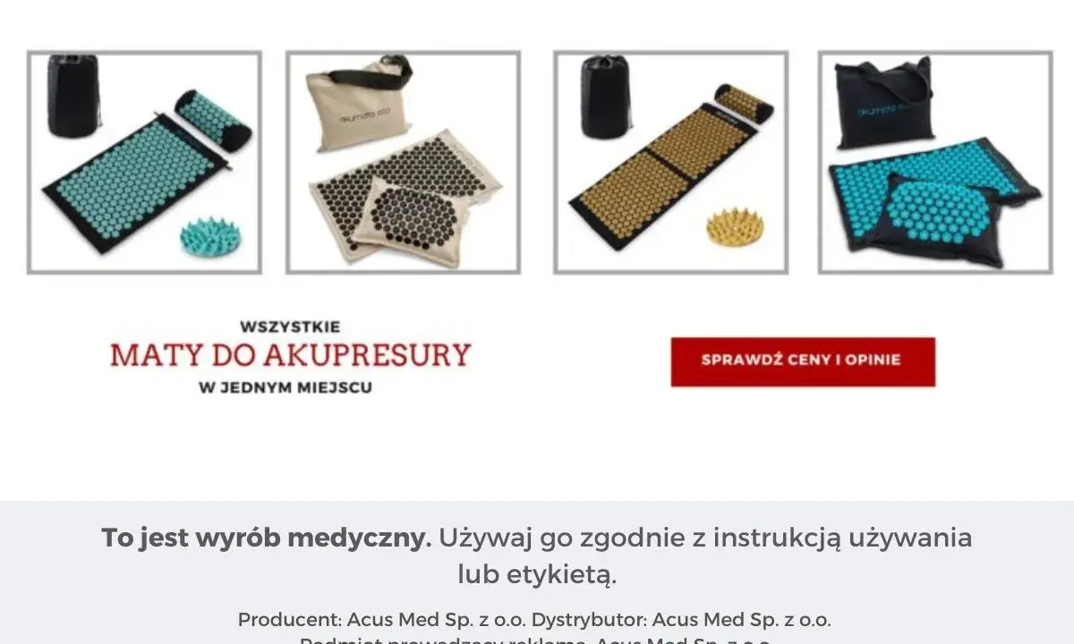 Zestaw do akupresury: maty i poduszki w różnych kolorach, idealne do relaksu i łagodzenia bólu.