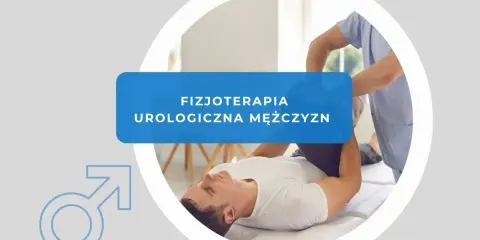Fizjoterapeuta pomaga pacjentowi w ćwiczeniach, które są częścią rehabilitacji urologicznej mężczyzn.