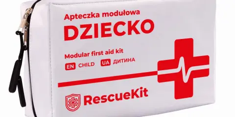 Apteczka modułowa "DZIECKO" - idealna do podróży, zawiera wszystko, co powinno być w apteczce dla najmłodszych.