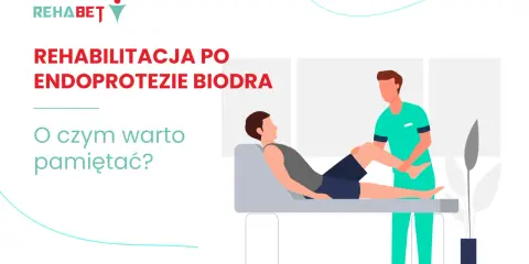 Rehabilitacja po endoprotezie biodra: fizjoterapeuta pomaga pacjentowi w ćwiczeniach. Dowiedz się, jak przewieźć pacjenta po operacji biodra.