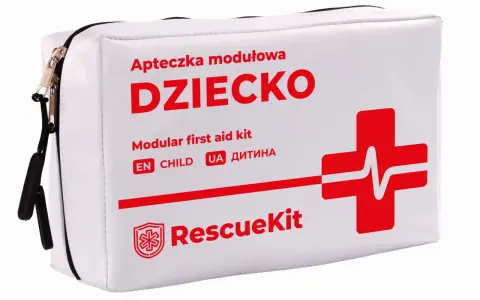 Apteczka modułowa "DZIECKO" - idealna do podróży, zawiera wszystko, co powinno być w apteczce dla najmłodszych.
