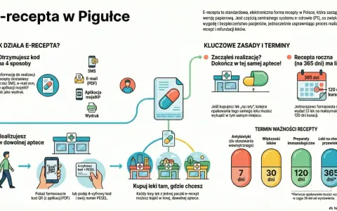 E-recepta w pigułce: jak działa, zasady i terminy. Dowiedz się, ile ważna jest recepta i jak ją zrealizować.