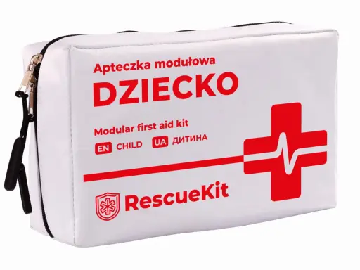 Apteczka modułowa "DZIECKO" - idealna do podróży, zawiera wszystko, co powinno być w apteczce dla najmłodszych.