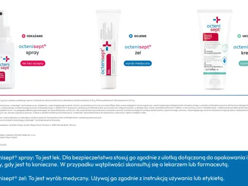Octenisept spray i żel do dezynfekcji ran. Spray do odkażania, żel do gojenia. Czym smarować strupa? Octenisept żel wspomaga gojenie.