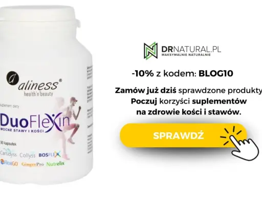 Suplement DuoFlexin na stawy i kości. Sprawdź, czy suplementy na stawy działają i zamów z rabatem 10%.
