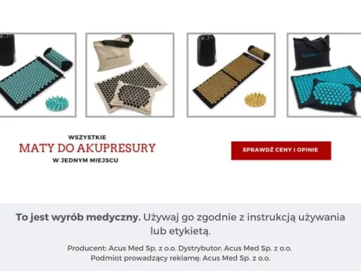 Zestaw do akupresury: maty i poduszki w różnych kolorach, idealne do relaksu i łagodzenia bólu.