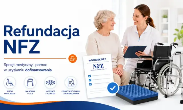 Kule łokciowe refundacja NFZ. Seniorzy otrzymują pomoc w uzyskaniu dofinansowania na sprzęt medyczny, w tym kule.
