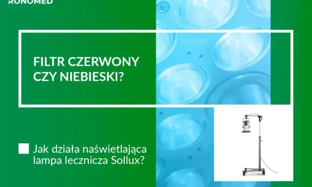 Lampa rehabilitacja Sollux z filtrem czerwonym czy niebieskim? Dowiedz się, jak działa naświetlająca lampa lecznicza.